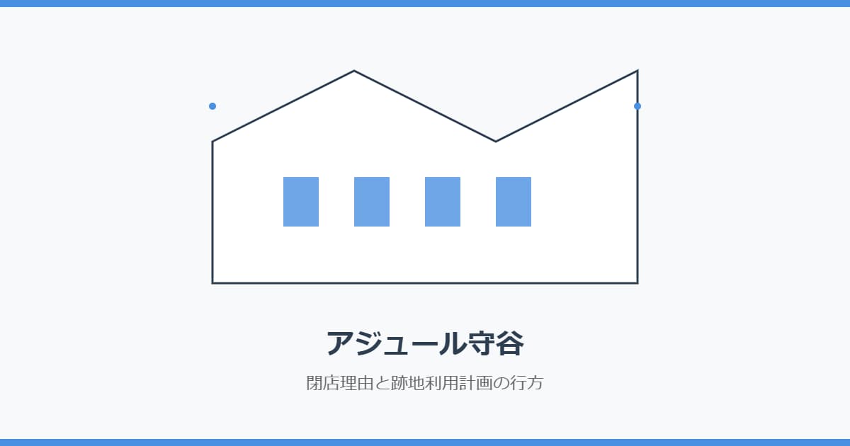 アジュール守谷の閉店理由と跡地利用計画！守谷市による買収の行方は？